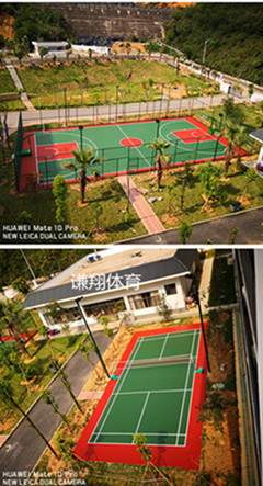 硅PU籃球場